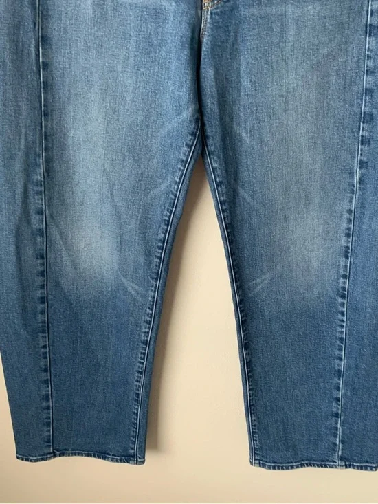 MOTHER SUPERIOR Jeans Full-Pipe Flood It’s a Small World Blue Size 27 - Picture 6 of 14